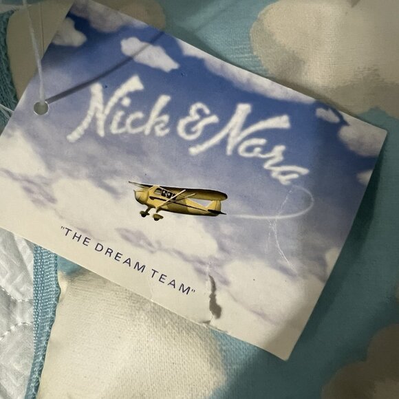 Nick & Nora Bag Clouds In A Blue Sky Weekender Tote w/Changing Pad RARE - Picture 3 of 15